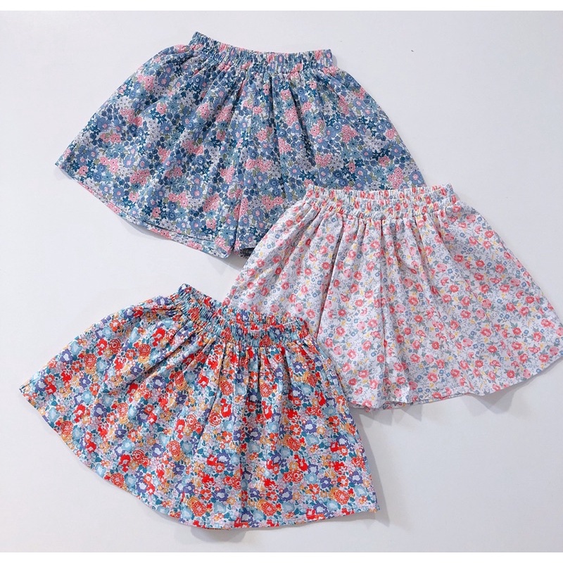 Set 2c quần giả váy cotton Sofia
