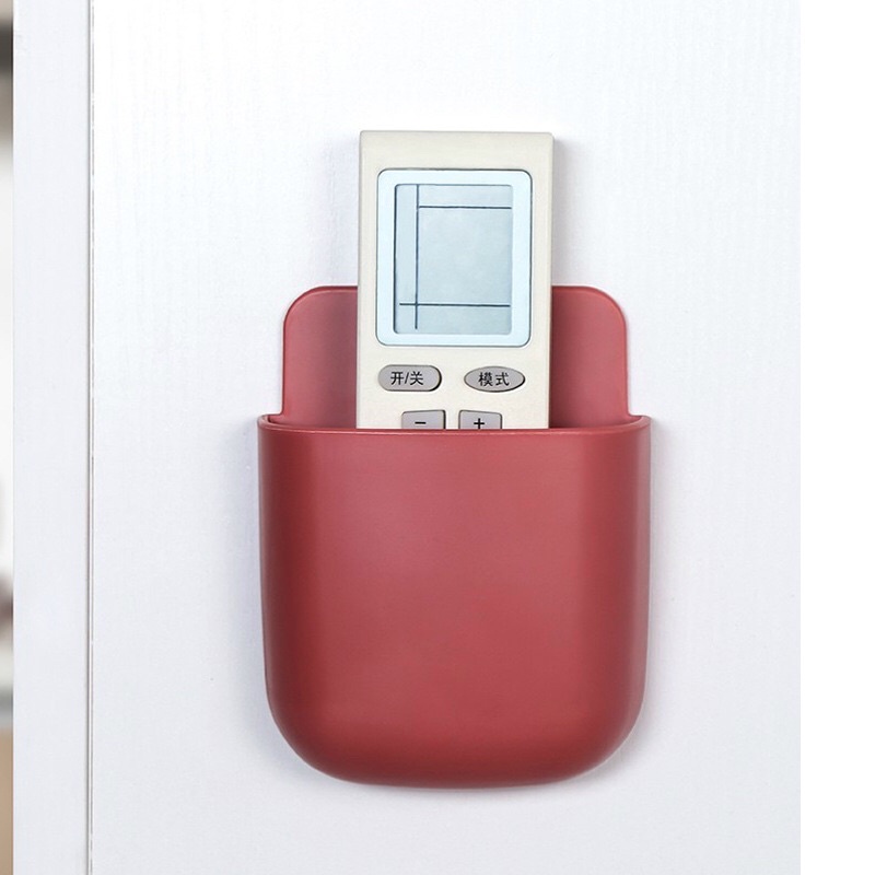 Kệ Dán Tường Để Điện Thoại, Ống Cắm Điều Khiển Remote -Khay Đựng Đồ, Bút