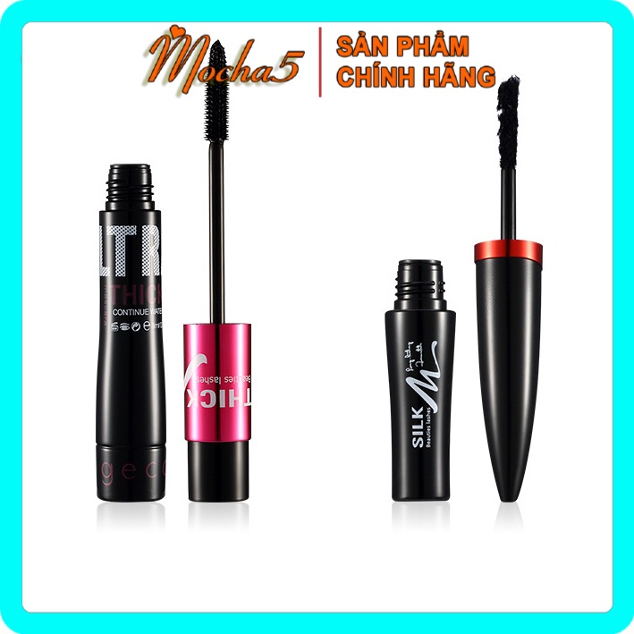 Mascara chuốt mi GECOMO SILK Thick and Long 2 đầu chống trôi, chống lem | BigBuy360 - bigbuy360.vn