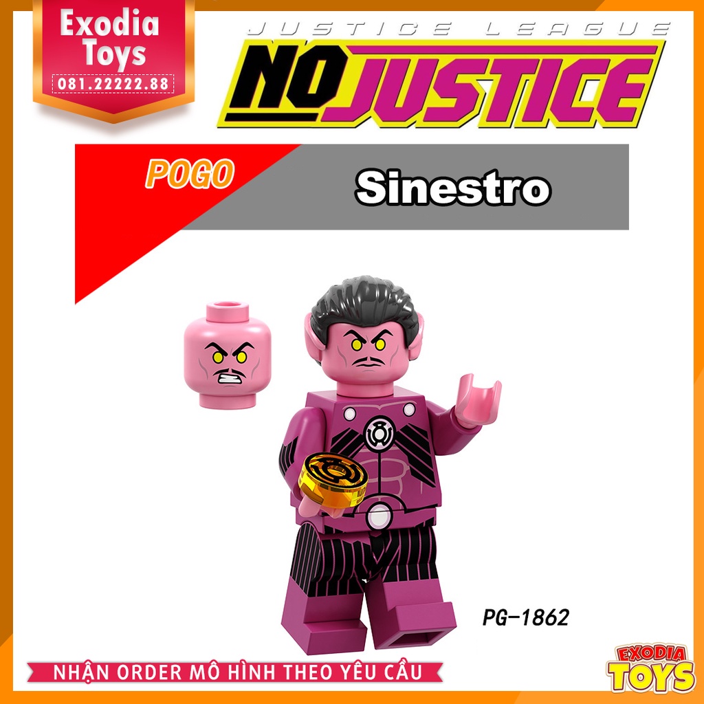 Xếp hình Minifigure DC Comics Siêu anh hùng trong sự kiện No Justice - Đồ Chơi Lắp Ghép Sáng Tạo - POGO PG8211
