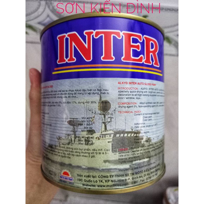 Sơn vân bông Inter Motokieu 1L