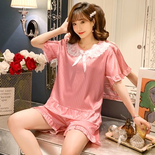 BỘ ĐỒ MẶC NHÀ NỮ GIỚI CHẤT LỤA HÀNG QUẢNG CHÂU CÓ TÚI ZIP