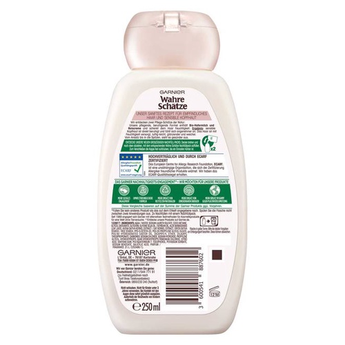 Bộ Dầu Gội, Dầu Xả Garnier Gạo và Sữa yến mạch - Wahre Schätze Sanfte Hafermilch Shampoo - Đức