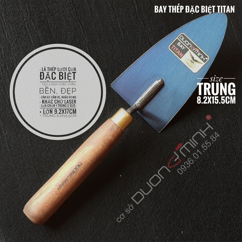 Bay TITAN - DƯƠNG MINH - thép lưỡi cưa, xây dựng, thợ hồ, xây tô, làm vườn