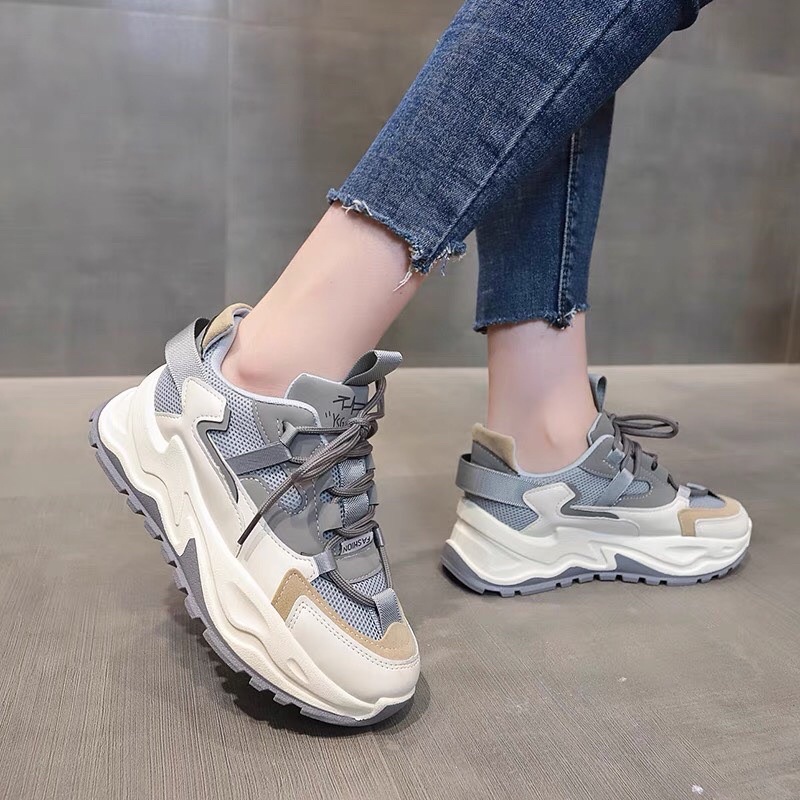 GIÀY THỂ THAO ĐỘN ĐẾ VIỀN MÀU MỚI