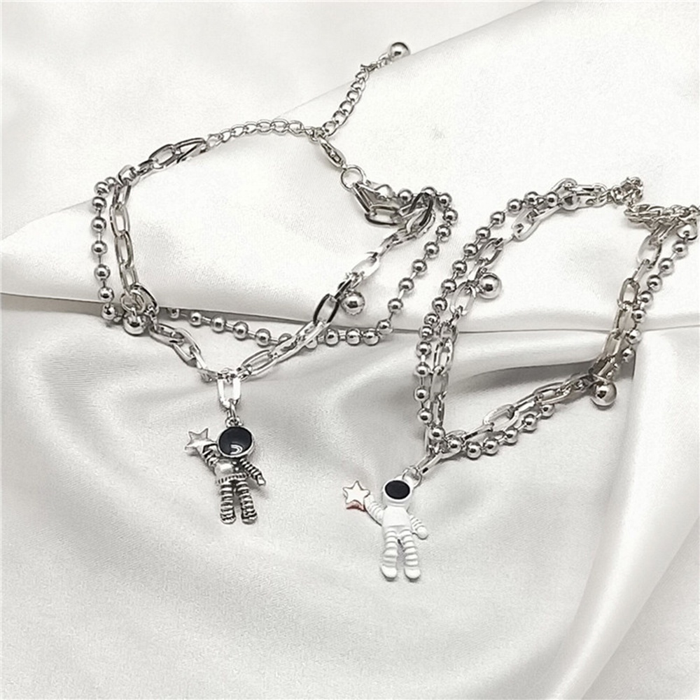 Vòng tay thiết kế hai lớp hợp thời trang Hàn Quốc trẻ trung cho cặp đôi vòng cặp Yanqueens Đồ trang sức