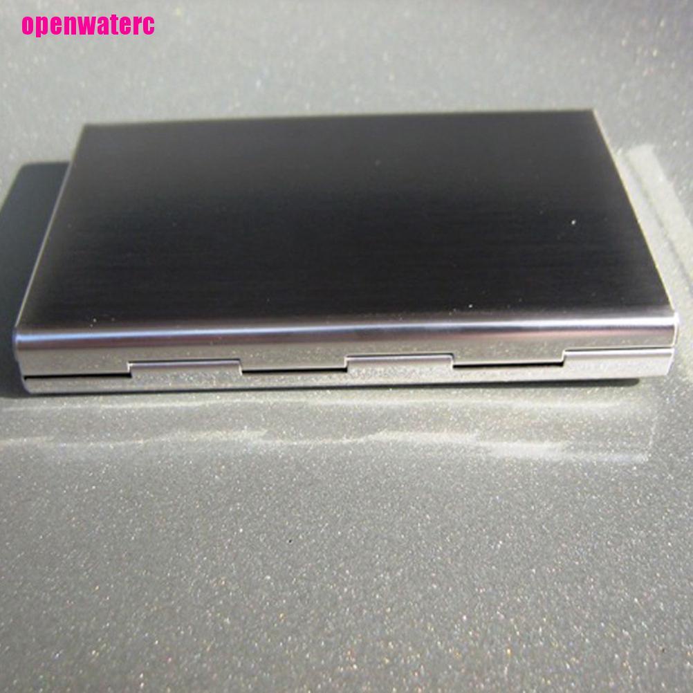 Ốp Điện Thoại Bằng Thép Không Gỉ Kèm Ngăn Đựng Thẻ Tiện Dụng Cho Nam