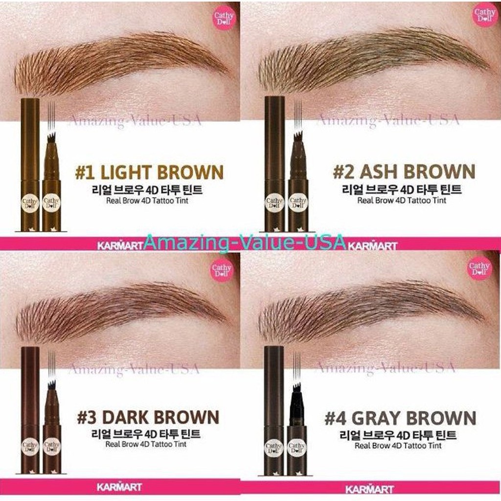 Bút vẽ chân mày Cathy Doll Realbrow 4D Tint