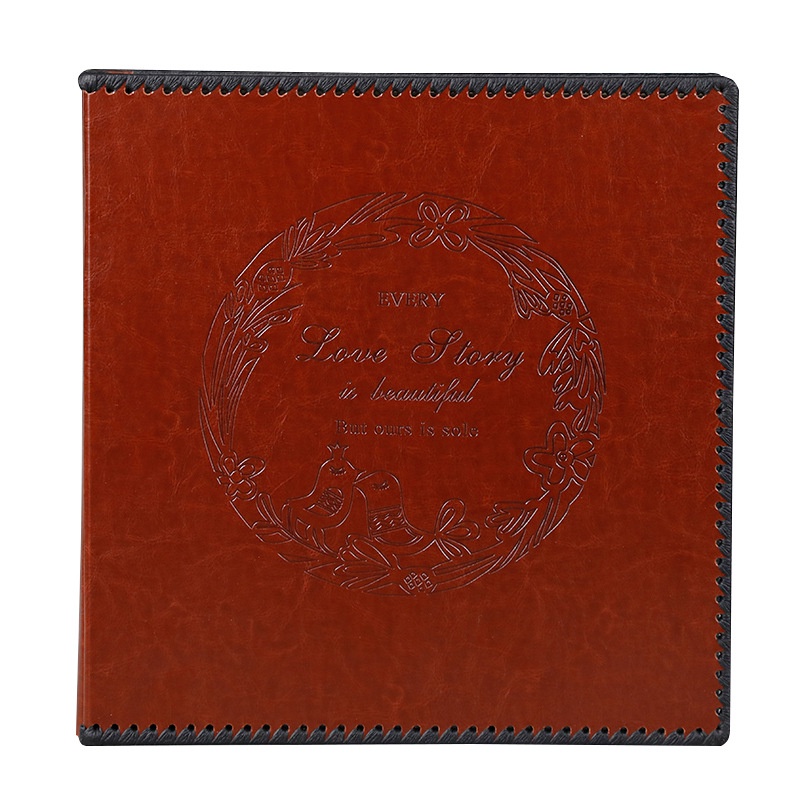 Album ảnh dán album DIY bìa da loại cao cấp có hộp đựng ngoài