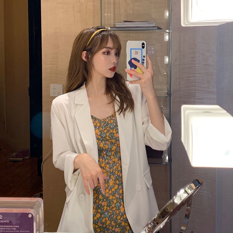 Jiashucheng Áo Khoác Vest Tay Dài Vải Mỏng Kiểu Năm Mới Thời Trang Mùa Hè Cho Nữ