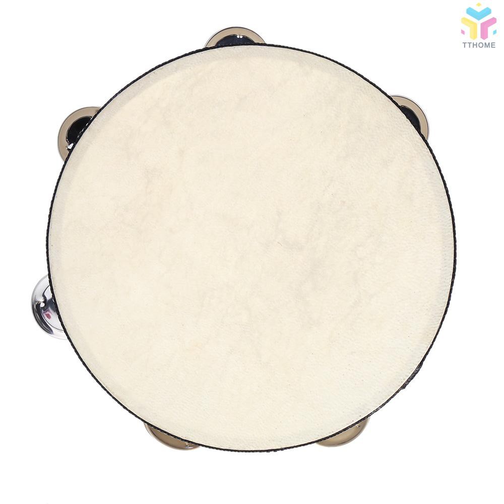 Xắc xô Tambourine cầm tay cỡ 8" chuyên dụng