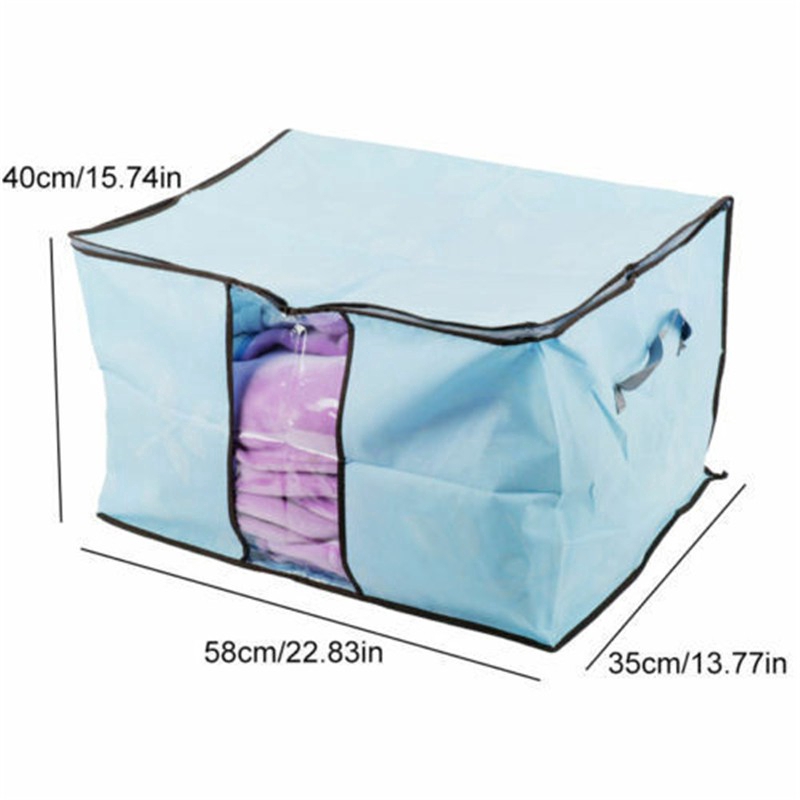Gối lưu trữ túi quilt Túi lưu trữ không dệt có thể gập lại dung lượng lớn