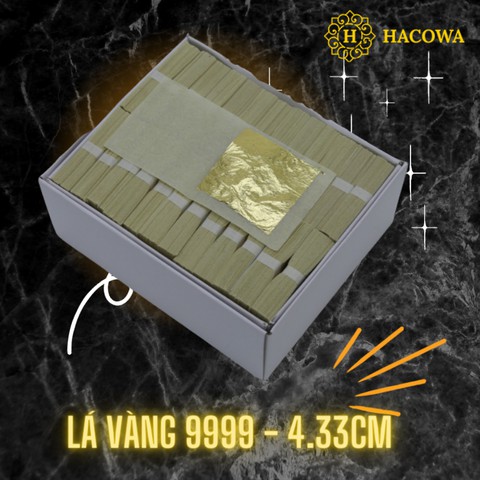 Combo 100 Lá Vàng 9999 Đế Vương (4.33cm)
