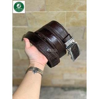 Thắt lưng da chân đà điểu size 4cm cá sấu gò vấp