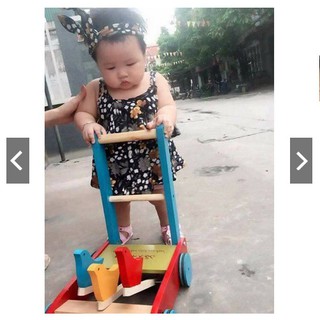 [Freeship] Xe Tập Đi Bằng Gỗ Cho Bé (tập đi 3 con chim)