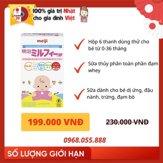 Sữa meiji hp dị ứng sữa bò dạng thanh date t10/2022