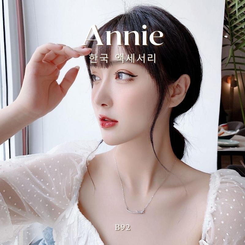 Dây chuyền sợi mảnh đính đá cao cấp tinh xảo dành cho nữ thời trang Annie B92