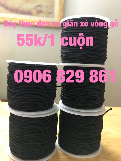 DÂY THUN CO GIÃN TO XỎ VÒNG GỖ 55k/1 cuộn SUNNY Q8