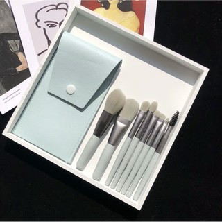 Bộ 8 cọ trang điểm cơ bản pastel lùn BAO DA Enstore