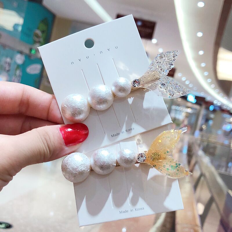 Kẹp Tóc Đính Ngọc Trai Phong Cách Hàn Quốc Thời Trang Cho Nữ