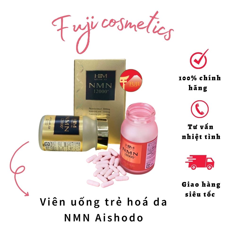 Viên uống hỗ trợ trẻ hoá, đảo ngược lão hoá NMN 12000, NMN 18000
