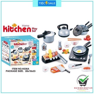 Bộ đồ chơi nấu ăn 36 món / trò chơi nấu ăn / bộ nấu ăn kitchen 36 món / giải trí cho bé nhiều mẫu dùng pin như thật