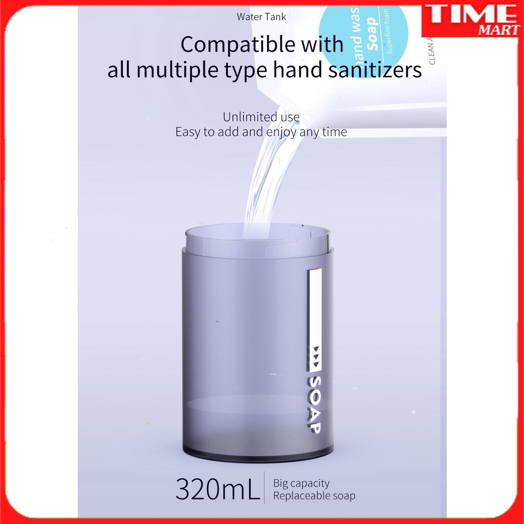 [CHÍNH HÃNG] Máy phân phối xà phòng lỏng tự động D101 Cảm biến tích hợp, màn hình led. Bọt cảm ứng [TIME_MART ]