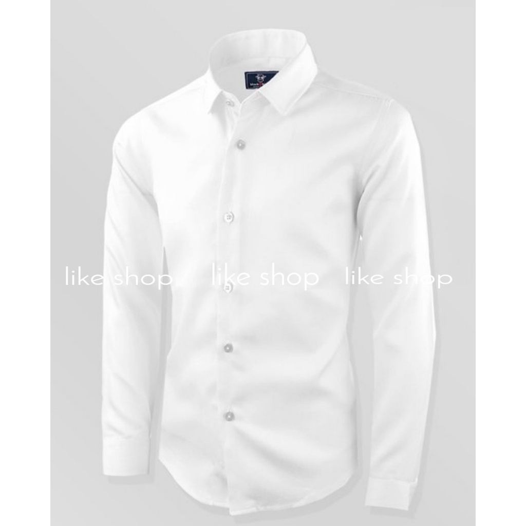 ÁO SƠ MI NAM TRƠN DÀI TAY THỜI TRANG HÀN QUỐC CAO CẤP | BigBuy360 - bigbuy360.vn