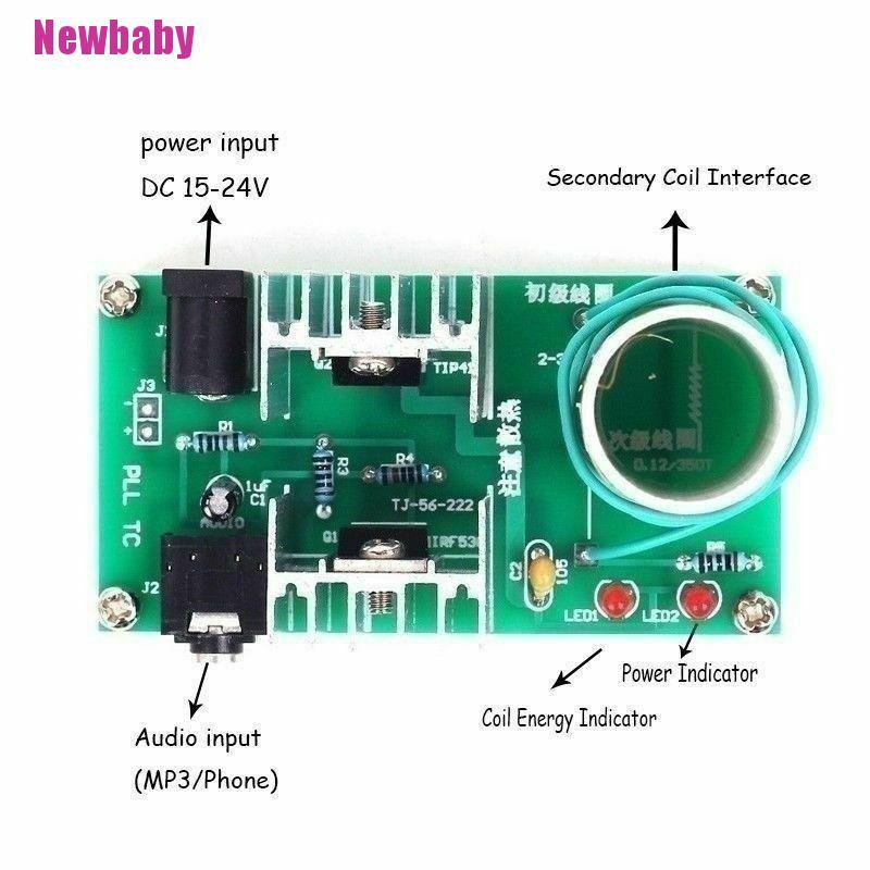 Bộ Loa Điện Tử Plasma Lõi Tesla Mini DIY