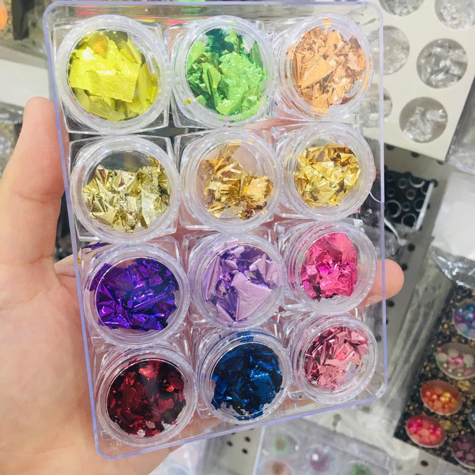 [ 12 hủ ] Set giấy bạc ẩn gel