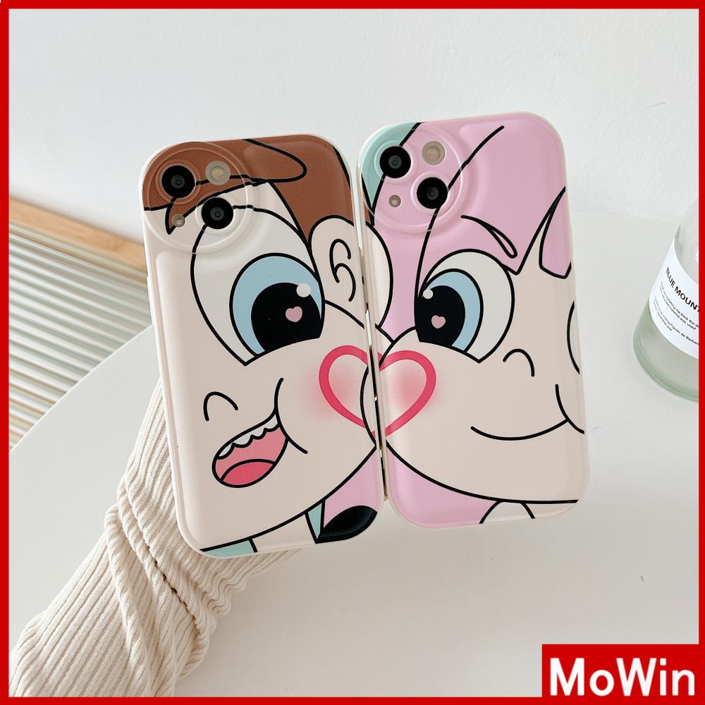 Ốp điện thoại silicon in hoạt hình couple thích hợp cho iPhone 11 Pro Max 13 Pro Max 12 Pro Max 7Plus xr XS Max