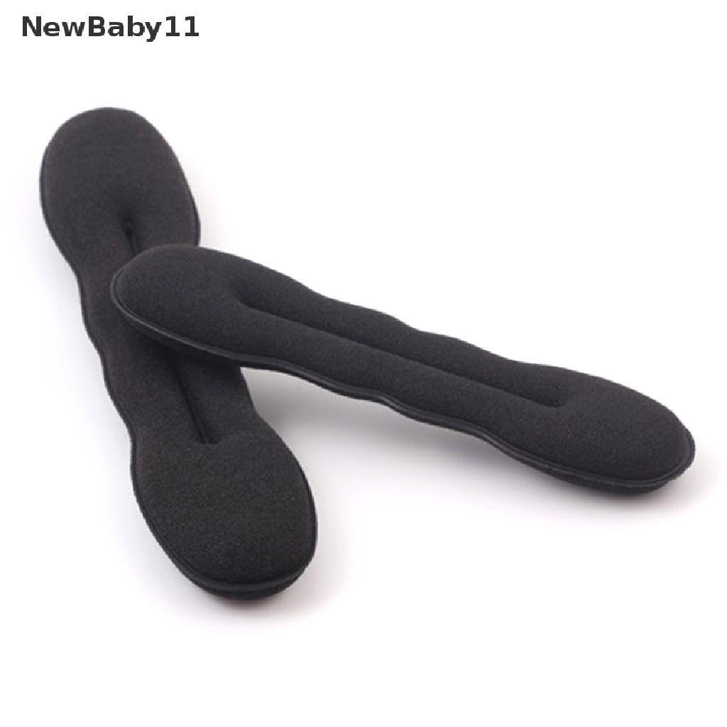 Dụng Cụ Búi Tóc Hình Bánh Donut Bằng Xốp Màu Đen Tiện Dụng