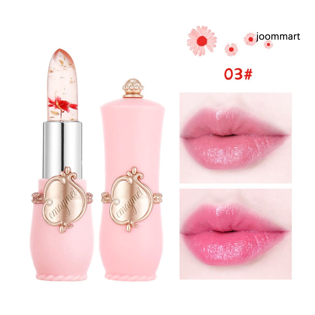 【JM】3.8g Lip Glaze Hydrating Color Change Transparent Flower Moisturized Lip Balm for Girl