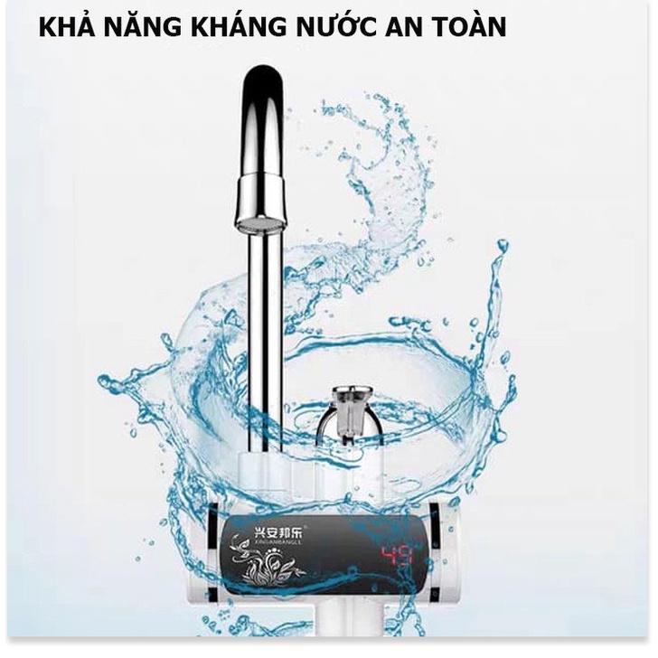 Máy Tắm Nóng Lạnh Trực TiếpChống giậtlàm nóng trực tiếp tại vòi, tiết kiệm điện và nước, có Rơ-le chống giật an toàn