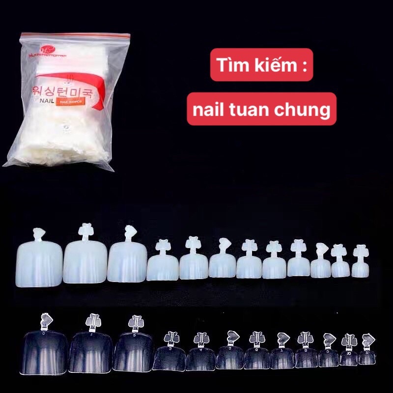 Móng Úp Chân HSM Chuẩn Form , Gói 500pcs