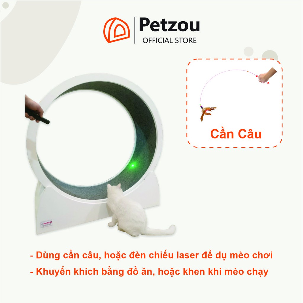 Bánh Xe Chạy Bộ Cho Mèo Catwheel CW001 – Nội Thất Thú Cưng Petzou
