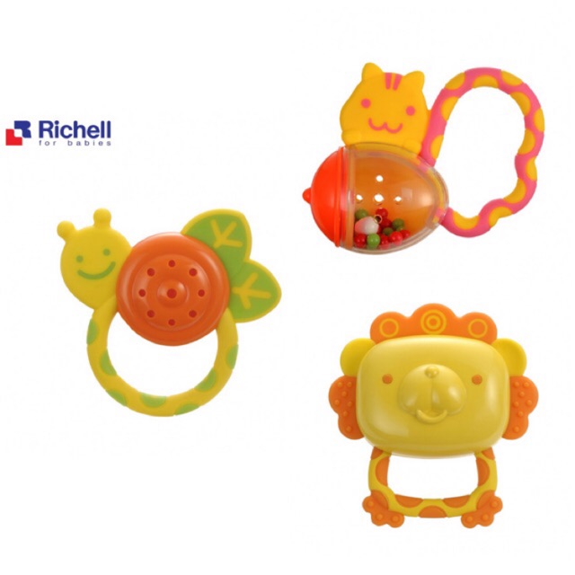 Xúc xắc gặm nướu Richell cho bé 5m+ chính hãng