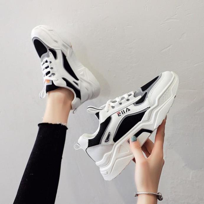 Giày thể thao nữ trắng độn đế giày sneaker nữ giá rẻ tăng chiều cao 7cm ulzzang - A7A7 -nhg1 ! }