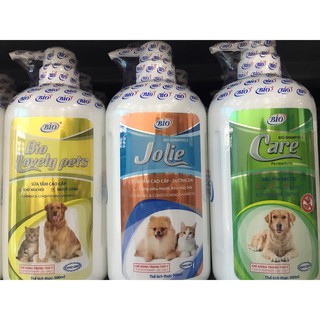 Sữa tắm bio jolie - bio lovelypets - bio care cho chó mèo 500ml