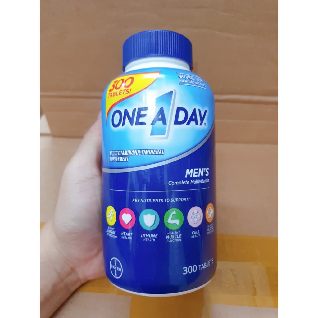 [Chính hãng] Vitamin tổng hợp nam One a day Men's Multivitamin 300 viên, 200 viên, 100 viên từ Mỹ dưới 50 tuổi và 50+