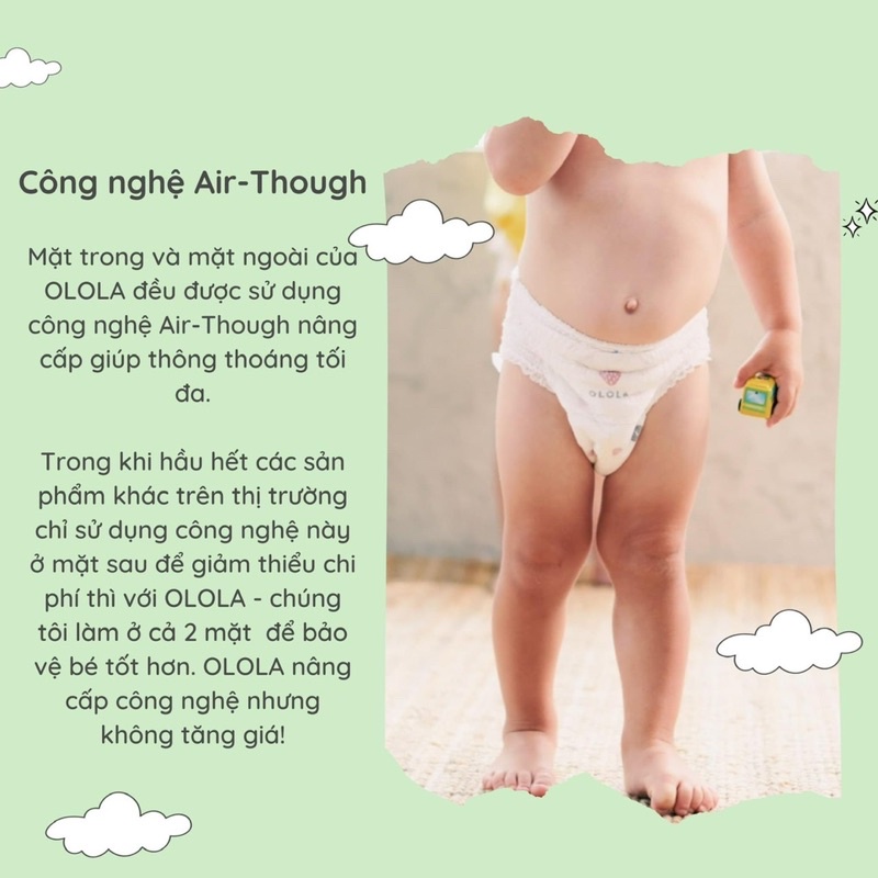 Tã/bỉm olola HÀN QUỐC dán/quần đủ size S30/M24/L20/L26/XL22/XXL18