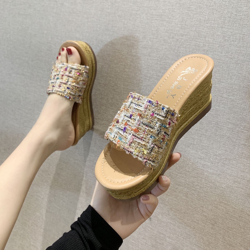 Dép Đế Xuồng Chống Thấm Nước Phong Cách Hàn Quốc Thời Trang Đi Biển Cho Nữ