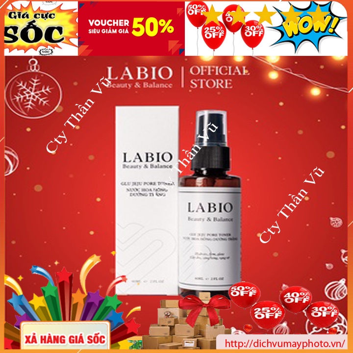 Toner LABIO giúp Se Khít Lỗ Chân Lông Tăng Cường Hoạt Hóa Da Mặt Tinh Chất Hoa Hồng Địa Trung Hải lọ 60ml