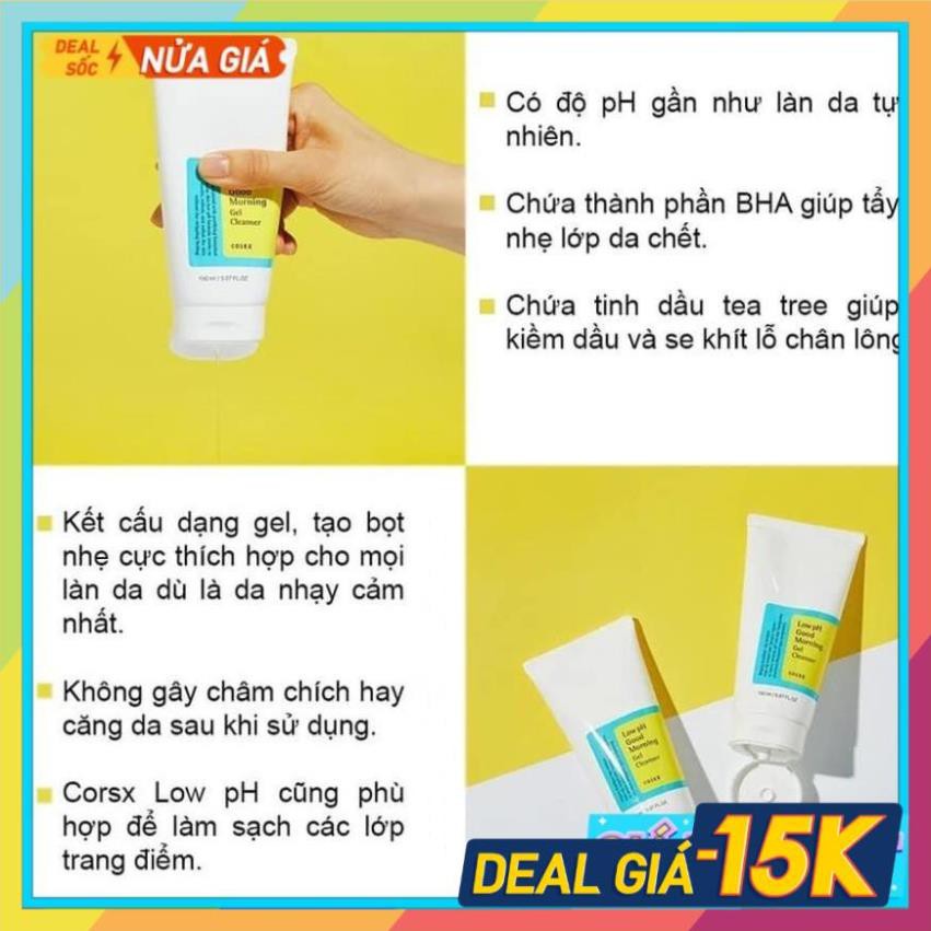 sữa rửa mặt cosrx low ph good morning gel cleanser -  dạng gel Hàn Quốc NEW | BigBuy360 - bigbuy360.vn