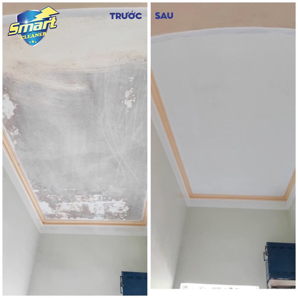 Dung dịch tẩy mốc Smart an toàn làm sạch mốc tường, doăng cao su, quần áo trắng