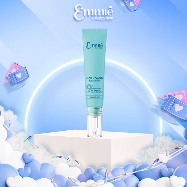 Gel Chấm Mụn Emmié By Happyskin 3 trong 1 - 12ml Anti Acne Repair Gel