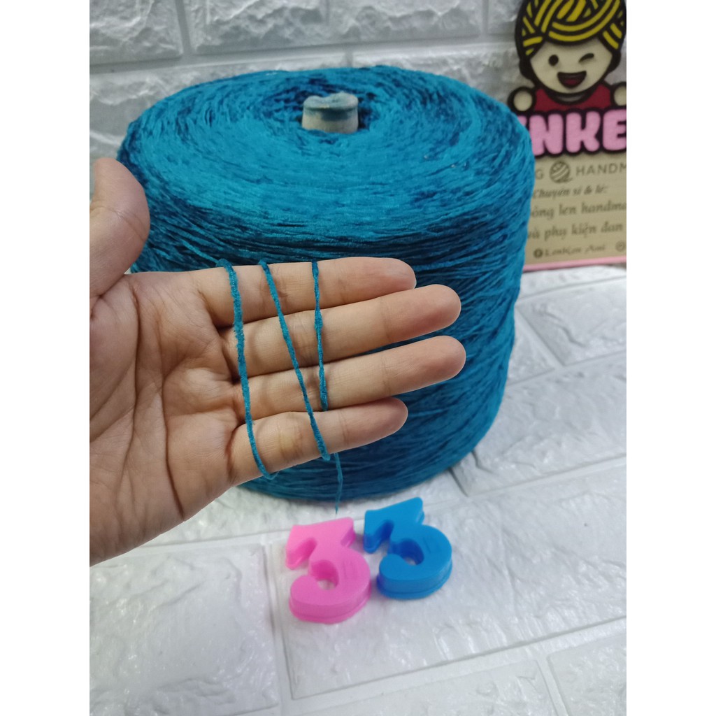 Len nhung lạnh sợi 1mm cuộn 100g