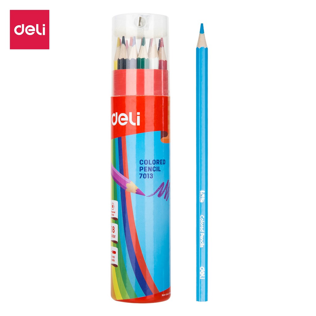 [Chính hãng Deli] Bút chì màu cốc học sinh Deli 12 màu E7012