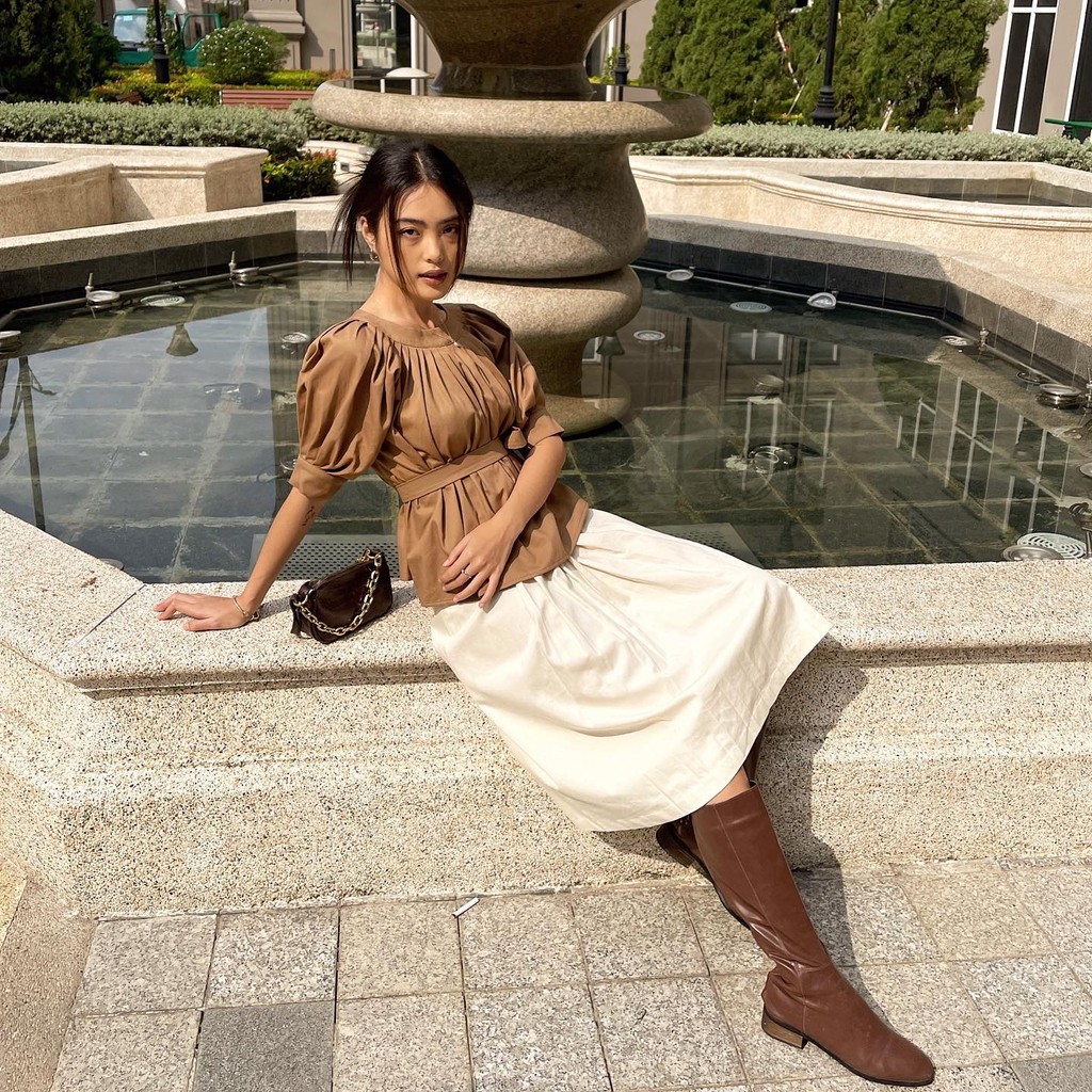 Áo xếp ly cổ thuyền  Rusole shirt | BigBuy360 - bigbuy360.vn