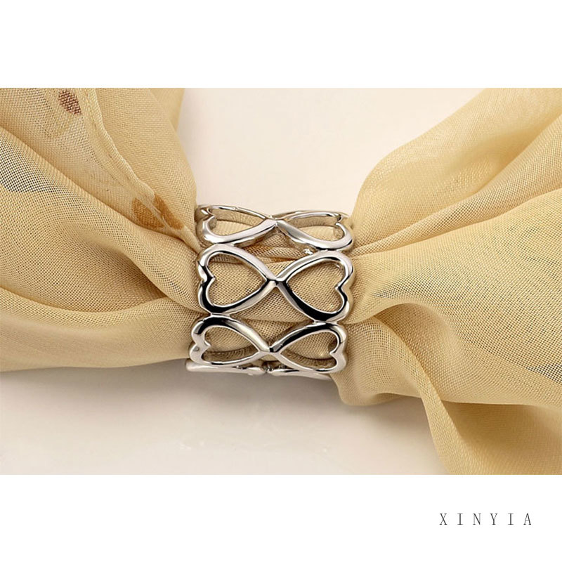 Kẹp Cài Khăn Choàng Hình Trái Tim Thời Trang Cho Nữ